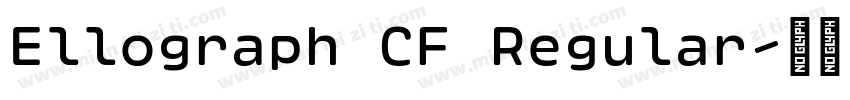 Ellograph CF Regular字体转换
